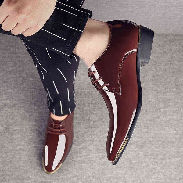 dre shoe spring autumn new style men single casual busine solid color lacquer leather wedding sheo 220723, Black
dre shoe spring autumn new style men single casual busine solid color lacquer leather wedding sheo 220723, Black