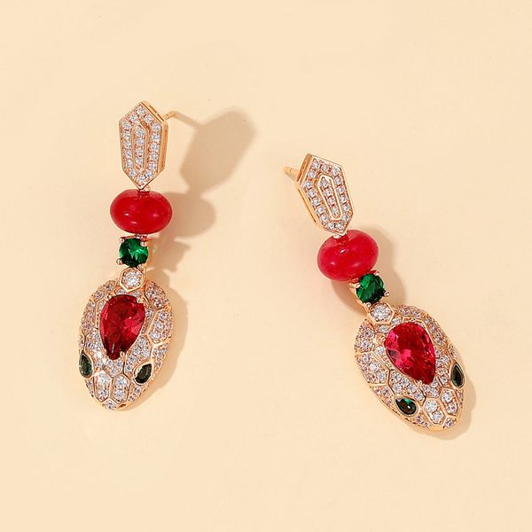 nothing2 snake dangle colorful beads snake earring female designer sense fashion personality exaggerated gold silver high-end earings weddin
nothing2 snake dangle colorful beads snake earring female designer sense fashion personality exaggerated gold silver high-end earings weddin