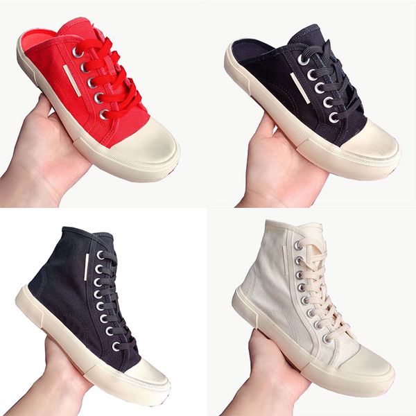 2022 designer women canvas casual shoes pars high sneaker embossed size on back destroyed cotton letter printed at the toe slides szie 35-40, Black
2022 designer women canvas casual shoes pars high sneaker embossed size on back destroyed cotton letter printed at the toe slides szie 35-40, Black