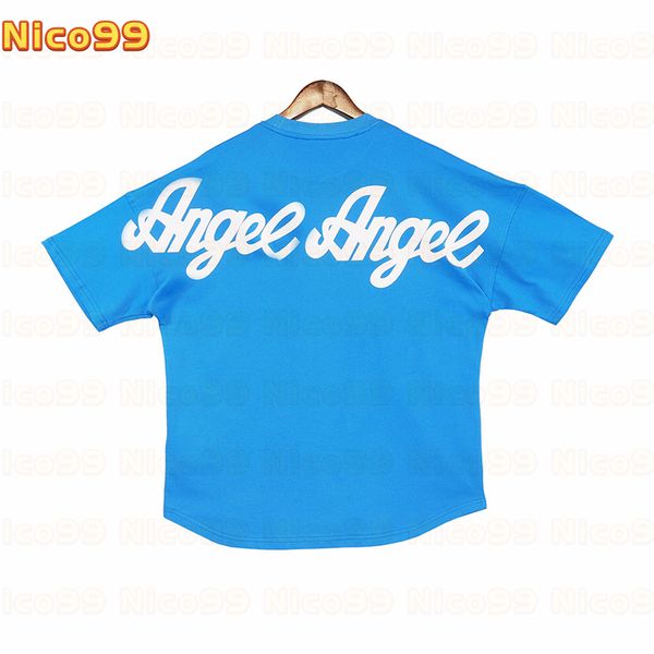 22ss new tee letter print pattern blue white black cotton round neck loose bat shirt men women match fashion short sleeve
22ss new tee letter print pattern blue white black cotton round neck loose bat shirt men women match fashion short sleeve