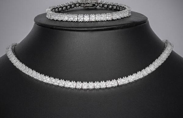 18k gold plated chains micro inlaid square diamond 4mm hip hop tennis chain necklace 18inch, Silver
18k gold plated chains micro inlaid square diamond 4mm hip hop tennis chain necklace 18inch, Silver