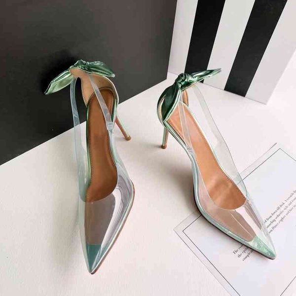 sandals sandals women's pvc pointed high heels bows decorations summer series, Black
sandals sandals women's pvc pointed high heels bows decorations summer series, Black