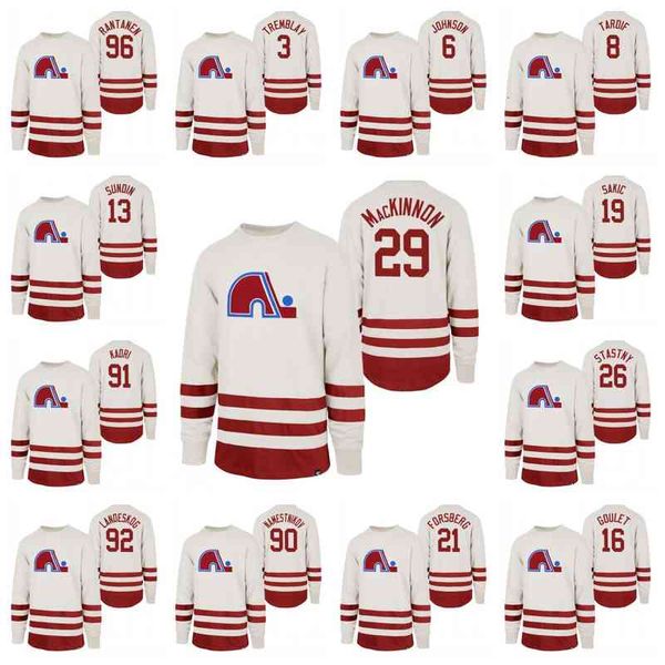 c202 quebec nordiques center ice crew 29 nathan mackinnon 90 vladislav namestnikov 91 nazem kadri 96 mikko rantanen landeskog retro jersey, Black
c202 quebec nordiques center ice crew 29 nathan mackinnon 90 vladislav namestnikov 91 nazem kadri 96 mikko rantanen landeskog retro jersey, Black