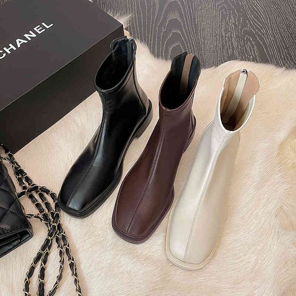 boots autumn winter comfortable and simple short boots square head flat heel back zipper fashion elastic thin o4iq, Black
boots autumn winter comfortable and simple short boots square head flat heel back zipper fashion elastic thin o4iq, Black