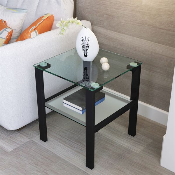 office living room black side table glass two layer tea small round table bedroom corner tables
office living room black side table glass two layer tea small round table bedroom corner tables