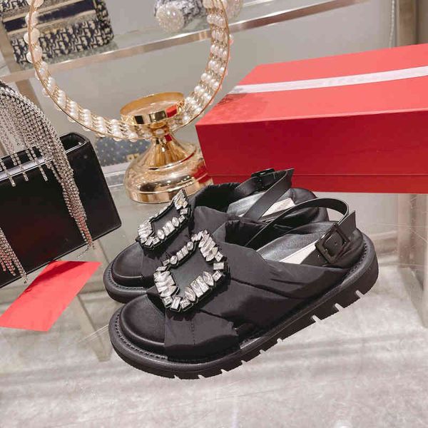 sandals summer women's shoes square buckle comfortable leisure flat bottom muffin thick versatile beach sandals tide, Black
sandals summer women's shoes square buckle comfortable leisure flat bottom muffin thick versatile beach sandals tide, Black