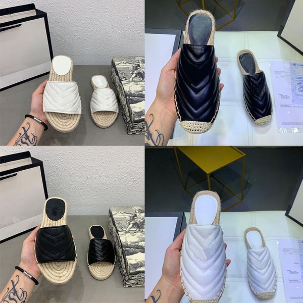 designer sandals women straw sandals leather luxury slippers flat slippers with double metal beach woven shoes with box, Black
designer sandals women straw sandals leather luxury slippers flat slippers with double metal beach woven shoes with box, Black