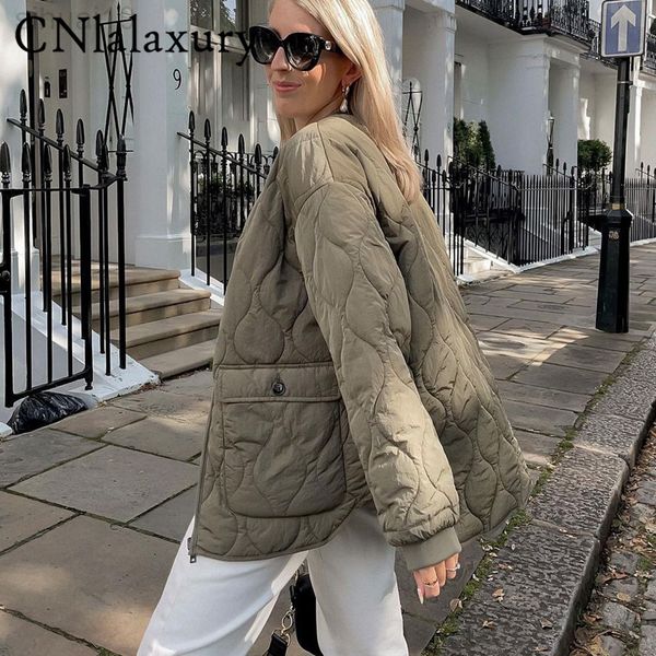 cnlalaxury 2022 new women autumn winter za parkas coat round neck long sleeve double-sided casual cotton jacket female outwear l220730, Black
cnlalaxury 2022 new women autumn winter za parkas coat round neck long sleeve double-sided casual cotton jacket female outwear l220730, Black