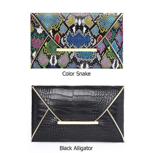 fashion women alligator snake pattern pu leather envelope bag casual ladies small handbags purse day clutches for leisure 220527
fashion women alligator snake pattern pu leather envelope bag casual ladies small handbags purse day clutches for leisure 220527