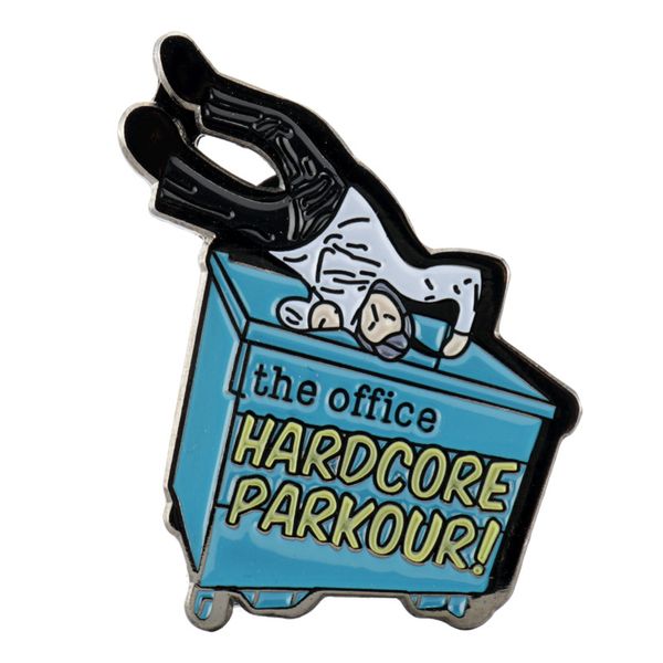 the office tv show parkour enamel pin michael scott andy dwight crazy stunt 3 office moment fun run badge pop culture brooch, Blue
the office tv show parkour enamel pin michael scott andy dwight crazy stunt 3 office moment fun run badge pop culture brooch, Blue