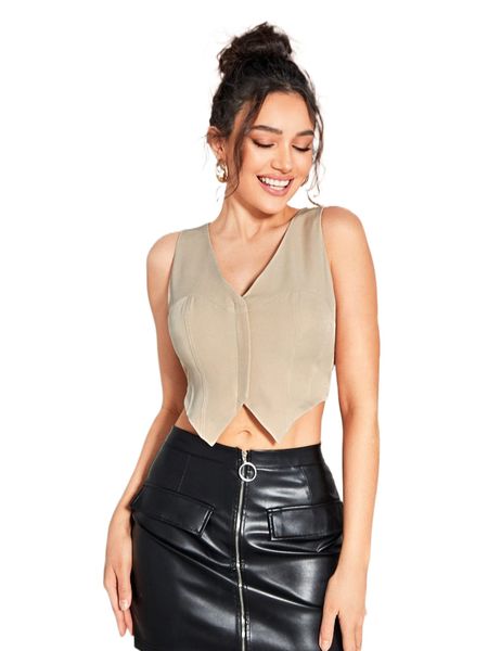 x sterralda osias zipper back asymmetrical hem tank u421#, White
x sterralda osias zipper back asymmetrical hem tank u421#, White