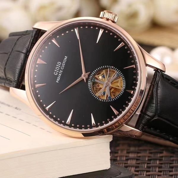 42mm mens automatic watch mechanical sapphire black blue leather luminous rose gold tourbillion simple, Slivery;brown
42mm mens automatic watch mechanical sapphire black blue leather luminous rose gold tourbillion simple, Slivery;brown