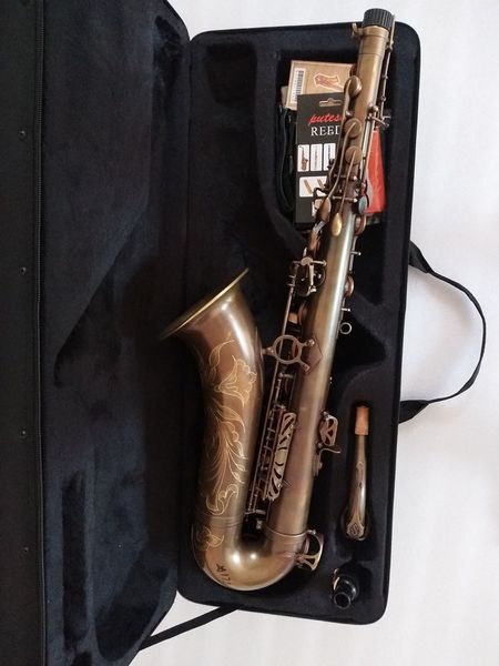custom mark vi saxophone tenor instruments antique copper simulation brass saxophone with case
custom mark vi saxophone tenor instruments antique copper simulation brass saxophone with case