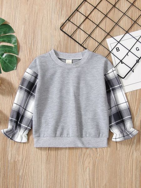 panel flounce sleeve sweatshirt she, Black
panel flounce sleeve sweatshirt she, Black