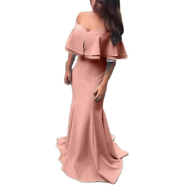pink off the shoulder mermaid evening dresses pleats sweep train gowns satin formal prom vestidos, Black;red
pink off the shoulder mermaid evening dresses pleats sweep train gowns satin formal prom vestidos, Black;red