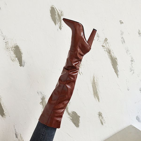 brown over the knee boots 2022 winter high chunky heel pleated long boots womens knight boot big size 35-43, Black
brown over the knee boots 2022 winter high chunky heel pleated long boots womens knight boot big size 35-43, Black