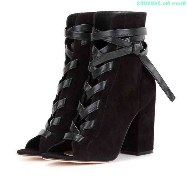 peep toe cross tied ankle boots thick high heels lace up solid women concise spring autume party dress short boots shoes black 220514
peep toe cross tied ankle boots thick high heels lace up solid women concise spring autume party dress short boots shoes black 220514