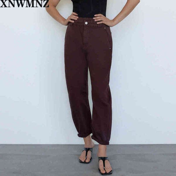 xnwmnz za women baggy paperbag highwaist jeans featuring an elastic waist patch pockets front zip metal button 210513, Black;white
xnwmnz za women baggy paperbag highwaist jeans featuring an elastic waist patch pockets front zip metal button 210513, Black;white