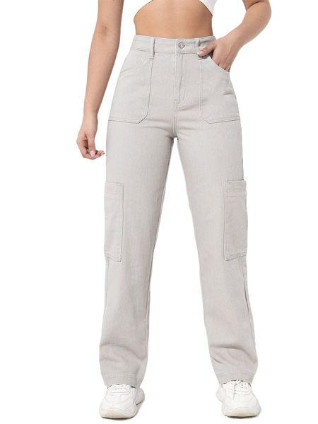 high waist slant pocket jeans l0yo#, Blue
high waist slant pocket jeans l0yo#, Blue