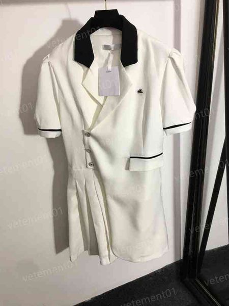 designer womens dresses fashion brand letter button bee embroidered pleated hem short sleeve dress luxury casual dresses for women clothing, Black;gray
designer womens dresses fashion brand letter button bee embroidered pleated hem short sleeve dress luxury casual dresses for women clothing, Black;gray