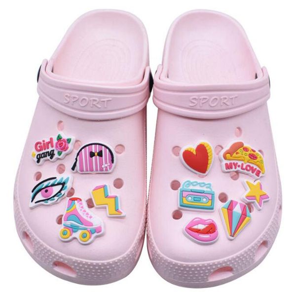 fast delivery 100pcs/set custom colorful cartoon croc pvc shoe decoration charms wholesale, White;pink
fast delivery 100pcs/set custom colorful cartoon croc pvc shoe decoration charms wholesale, White;pink