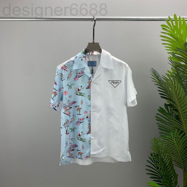 men's casual shirts designer spring and summer pra pujia short sleeved shirt men's lapel cardigan fashion br wo same style dilw, White;black
men's casual shirts designer spring and summer pra pujia short sleeved shirt men's lapel cardigan fashion br wo same style dilw, White;black