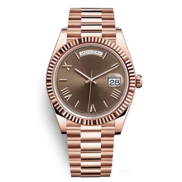 20 colors day date rose gold watch mens luxury watch day-date president automatic designer watches mechanical roma dia312l, Slivery;brown
20 colors day date rose gold watch mens luxury watch day-date president automatic designer watches mechanical roma dia312l, Slivery;brown