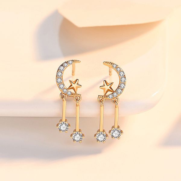 moon companion with asymmetric earrings charms s925 sterling silver japan and s, Golden
moon companion with asymmetric earrings charms s925 sterling silver japan and s, Golden