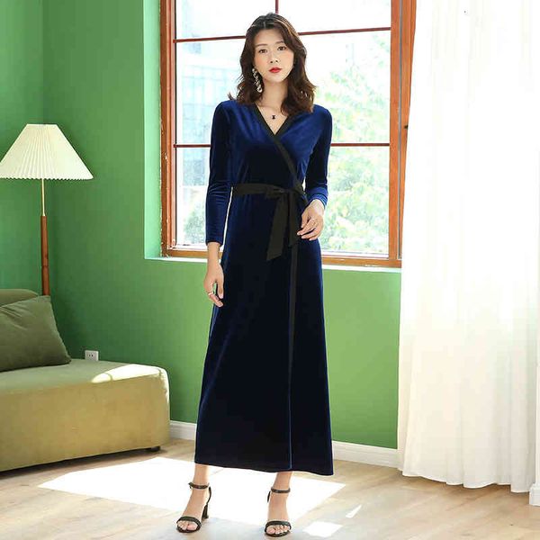 casual dresses wrap skirt autumn spring slim golden velvet evening dress women's, Black;gray
casual dresses wrap skirt autumn spring slim golden velvet evening dress women's, Black;gray