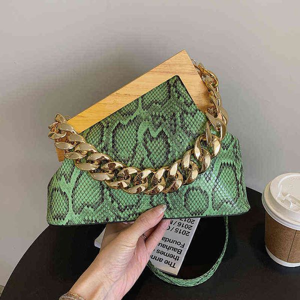nxy evening bags snake pattern thick chain design small pu leather shoulder crossbody with wooden handle for women 2022 handbag 220608
nxy evening bags snake pattern thick chain design small pu leather shoulder crossbody with wooden handle for women 2022 handbag 220608