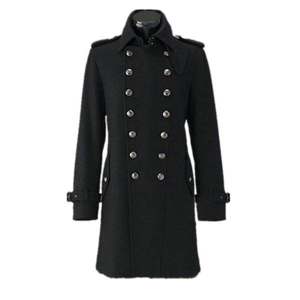 wwii german army overcoat general coat winter wool coats double-breasted men winter woolen black solid color 201222
wwii german army overcoat general coat winter wool coats double-breasted men winter woolen black solid color 201222
