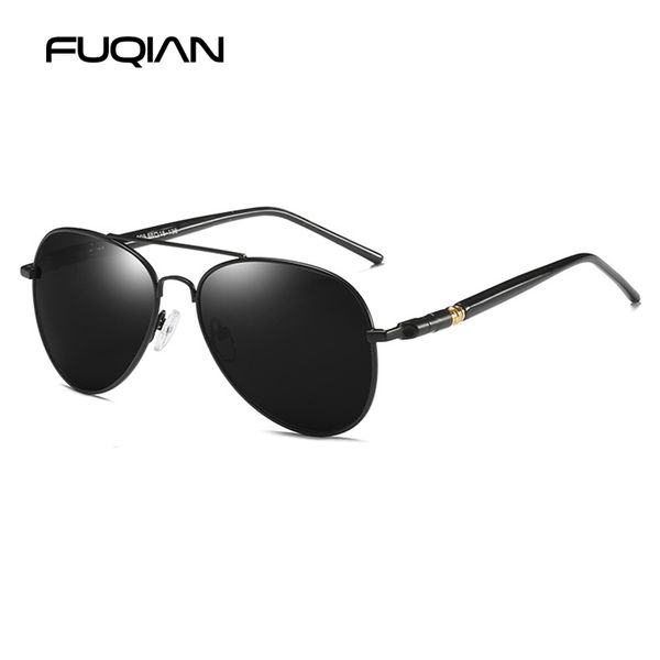 fuqian fashion pilot men polarized sunglasses oversized metal aviation male sun glasses classic black driving shades uv400, White;black
fuqian fashion pilot men polarized sunglasses oversized metal aviation male sun glasses classic black driving shades uv400, White;black