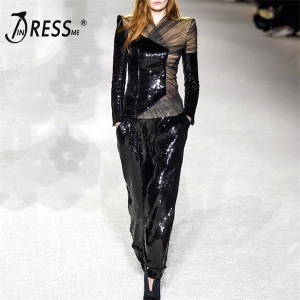 indressme 2019 fashion v neck mesh lace sequin business pant suits set formal women ol elegant skinny 2 pieces sets t200702, White
indressme 2019 fashion v neck mesh lace sequin business pant suits set formal women ol elegant skinny 2 pieces sets t200702, White