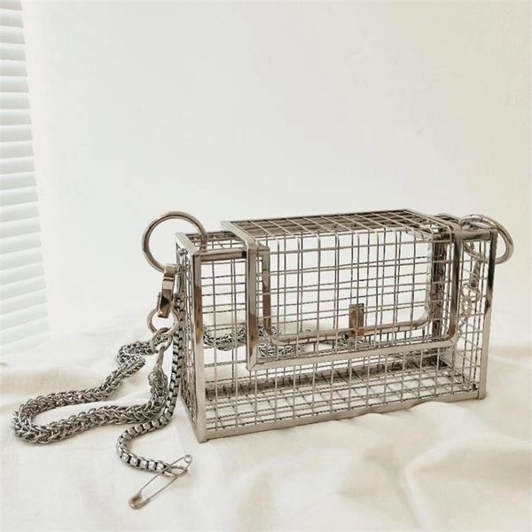 ins hollow out clutch bag bird cage women handbag tote metal cage girls andle bags purse fashion party pouch evening bag 210302
ins hollow out clutch bag bird cage women handbag tote metal cage girls andle bags purse fashion party pouch evening bag 210302