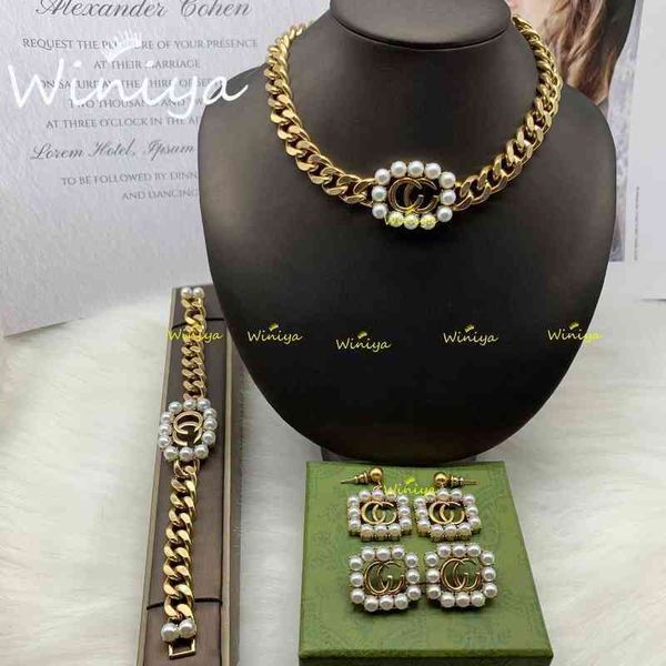 factory outlet year new letter pearl necklace bracelet earrings jewelry set temperament fashion jewelry, Silver
factory outlet year new letter pearl necklace bracelet earrings jewelry set temperament fashion jewelry, Silver
