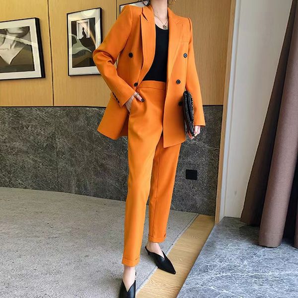 1885 fashion women suit designer clothes blazer orange professional suit, White;black
1885 fashion women suit designer clothes blazer orange professional suit, White;black