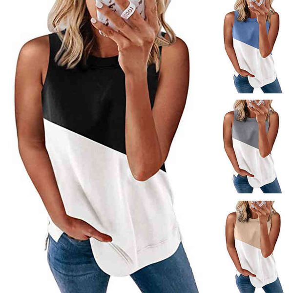 women's tanks & camis spring and summer women's color matching casual sleeveless pullover vest vcf8, White
women's tanks & camis spring and summer women's color matching casual sleeveless pullover vest vcf8, White
