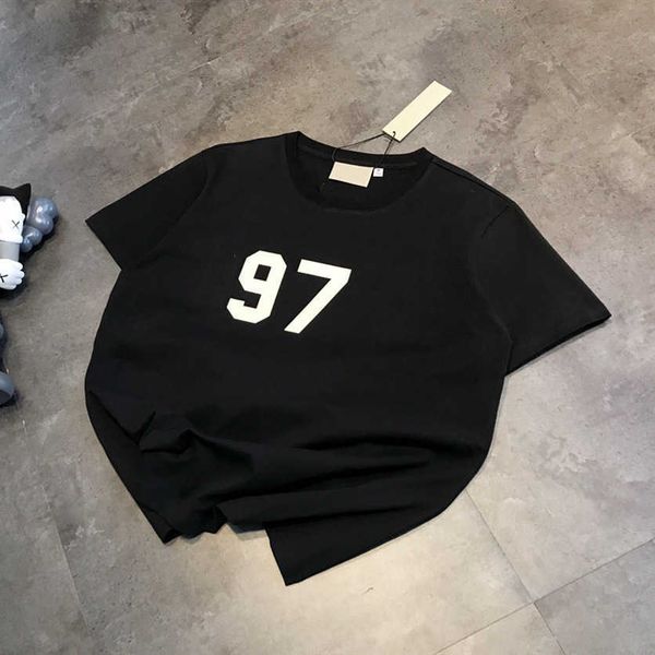 women's t-shirt fashion flocking digital print short sleeve high street casual loose large couple casual half bottoming shirt, White
women's t-shirt fashion flocking digital print short sleeve high street casual loose large couple casual half bottoming shirt, White
