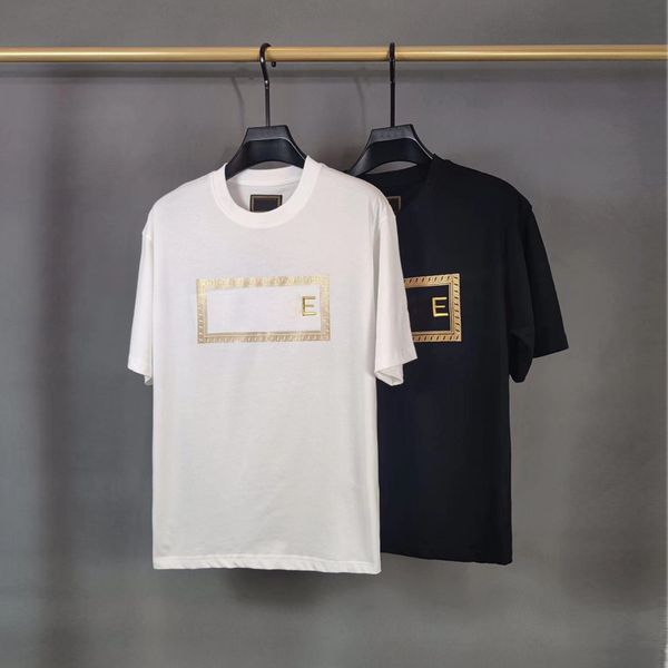 famous mens short sleeve casual internet celebrity fashion high-end quality black white designer loose on the street clothing woman pure co, White;black
famous mens short sleeve casual internet celebrity fashion high-end quality black white designer loose on the street clothing woman pure co, White;black