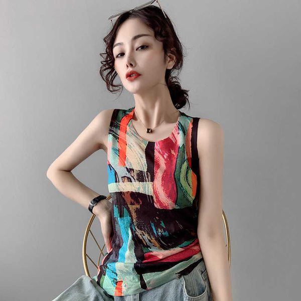 spring / summer new fashion printed vest sleeveless bottoms t-shirt women fashion women's vests tank, White
spring / summer new fashion printed vest sleeveless bottoms t-shirt women fashion women's vests tank, White