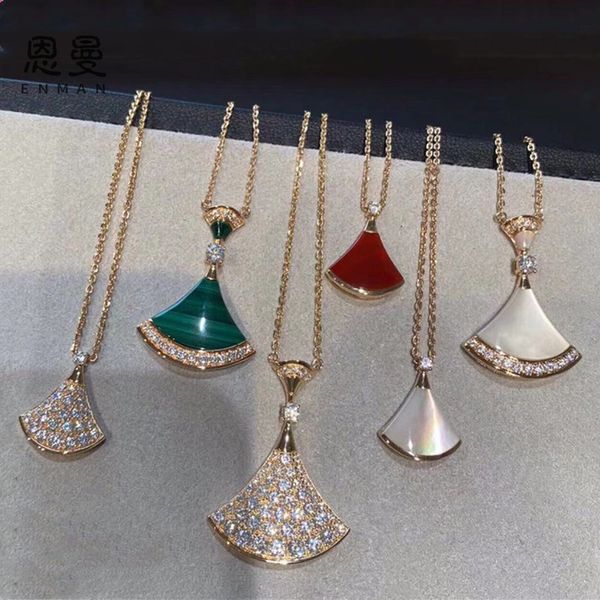 s925 sterling silver baojia small skirt necklace women's white fritillary tanabata gradient powder fan-shaped pendant chain wholesale
s925 sterling silver baojia small skirt necklace women's white fritillary tanabata gradient powder fan-shaped pendant chain wholesale