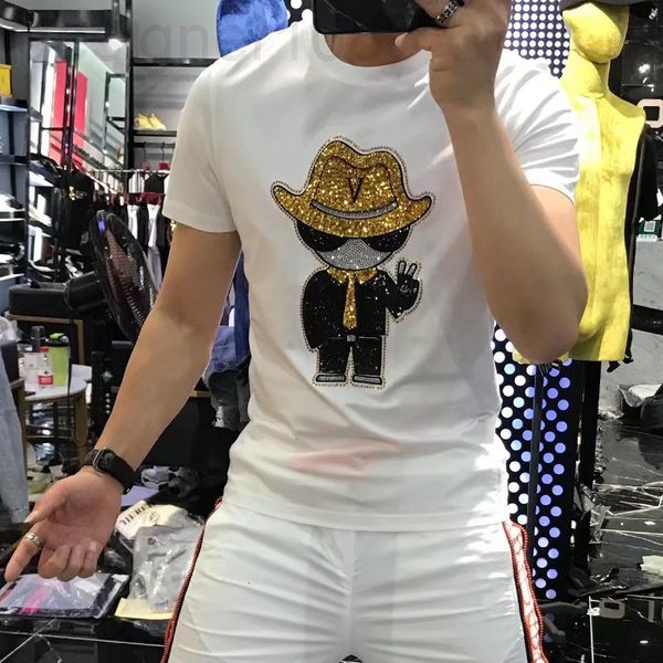 men's t-shirts designer summer new fashion brand popular men's leisure drill short sleeve personalized slim large cotton t-shirt w, White;black
men's t-shirts designer summer new fashion brand popular men's leisure drill short sleeve personalized slim large cotton t-shirt w, White;black