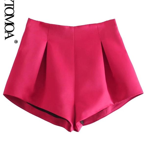 kpytomoa women chic fashion front pleated bermuda shorts vintage high waist back zipper female short pants mujer 220527, White;black
kpytomoa women chic fashion front pleated bermuda shorts vintage high waist back zipper female short pants mujer 220527, White;black