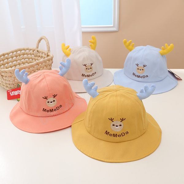 cartoon deer embroidery baby fisherman cap cute antlers infant girl boy bucket sun hat soft outdoor casual children panama hat, Yellow
cartoon deer embroidery baby fisherman cap cute antlers infant girl boy bucket sun hat soft outdoor casual children panama hat, Yellow