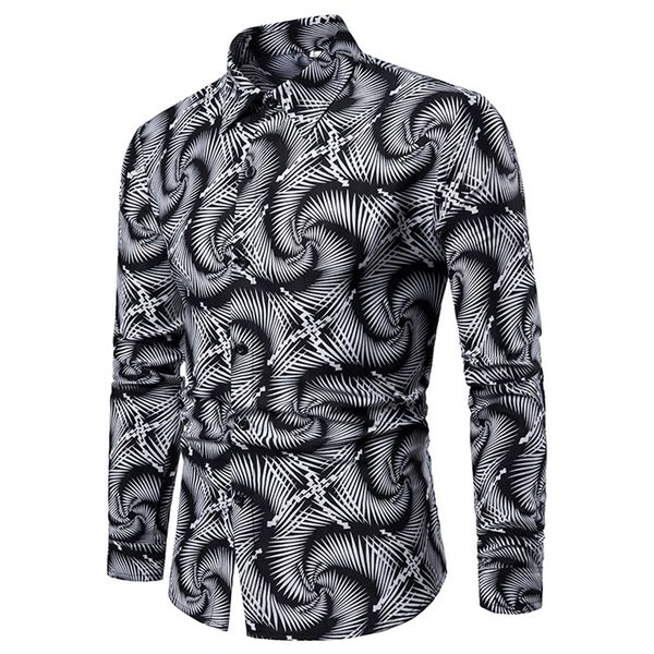 men s casual vortex slim fit long sleeved formal dress shirts men s black white printed shirts male social chemise shirts lj200925, White;black
men s casual vortex slim fit long sleeved formal dress shirts men s black white printed shirts male social chemise shirts lj200925, White;black