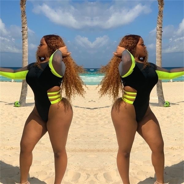 bkld high waist long sleeve bodysuit women oneck mesh patchwork bandage bodysuit bodycon summer beach jumpsuit women y200904, Black;white
bkld high waist long sleeve bodysuit women oneck mesh patchwork bandage bodysuit bodycon summer beach jumpsuit women y200904, Black;white