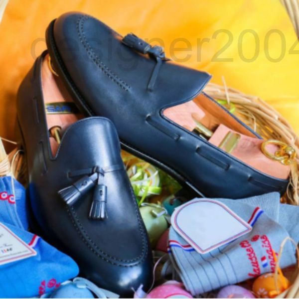 dress shoes designer classic navy blue men's formal leofor shoes with tassel leather comfortable large size v9xv, Black
dress shoes designer classic navy blue men's formal leofor shoes with tassel leather comfortable large size v9xv, Black