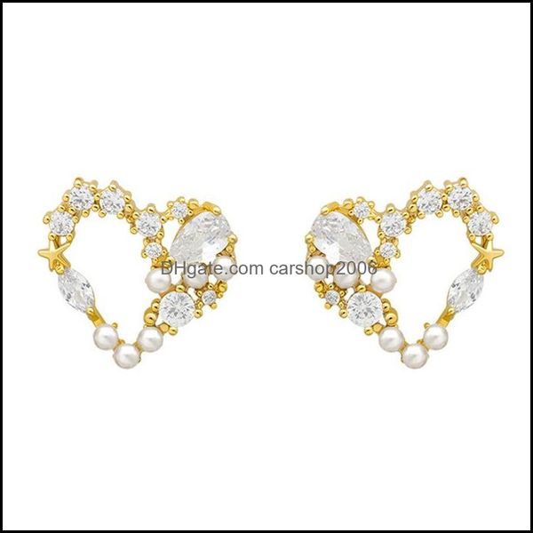 stud earrings jewelry love pearl for women trendy crystal heart korean earring personality party banquet gift drop delivery 2021 mxigd, Golden;silver
stud earrings jewelry love pearl for women trendy crystal heart korean earring personality party banquet gift drop delivery 2021 mxigd, Golden;silver