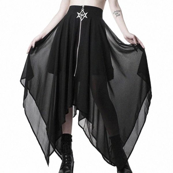 skirts gothic vampire women irregular black summer cool skirt mesh punk elastic waist knee length metal star zipper x51n#
skirts gothic vampire women irregular black summer cool skirt mesh punk elastic waist knee length metal star zipper x51n#