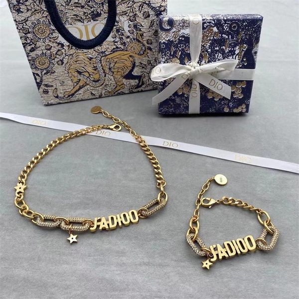 fashion jewelry online 2022 new letter star necklace female dijiafeng full diamond bracelet set, Black
fashion jewelry online 2022 new letter star necklace female dijiafeng full diamond bracelet set, Black
